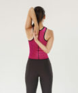 FAJA CHALECO MUJER  GDE. MCCARTHY  MODELO MSP-715 FUCSIA/NEGRO (XL) - Imagen 3