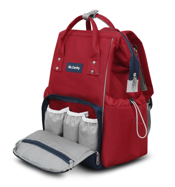 PAÑALERA BACK PACK MCCARTHY  MODELO PAN-16 ROJO/AZUL - Imagen 4