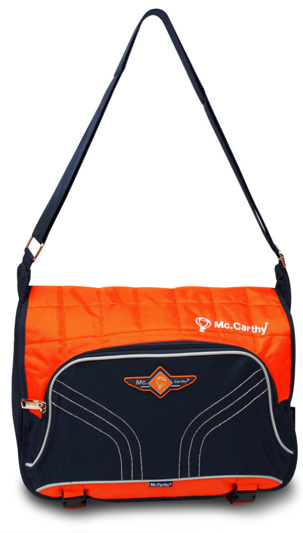 PORTAFOLIO PARA LAPTOP 15.6" MCCARTHY  MODELO MC-7 AZUL M/NARANJA - Imagen 3