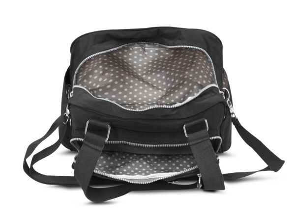 MALETÍN DEPORTIVO CRINKLE NYLON  CHICO MCCARTHY  MODELO ML20-01 NEGRO - Imagen 4