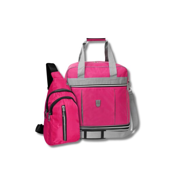 COMBO DE VIAJE MCCARTHY  MODELO COMBO EXPANDIBLE-24 FUCSIA