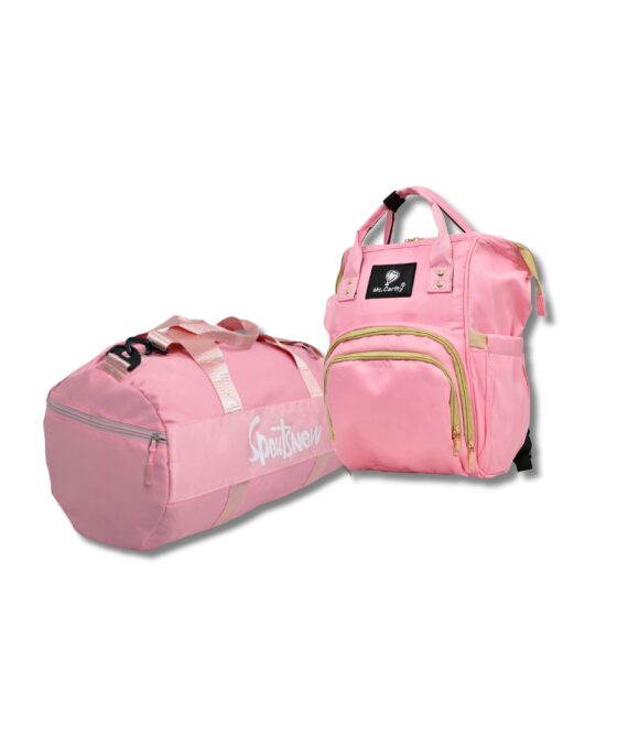 COMBO MALETIN MAS PAÑALERA MCCARTHY  MODELO COMBO MNS-1 ROSA