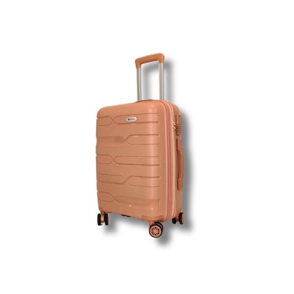 MALETA VERTICAL DE 20" MCCARTHY  MODELO GALAXY-20 ROSA FABRICADA EN POLIPROPILENO - Imagen 3